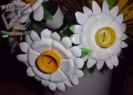 Copaci și flori din sticle de plastic