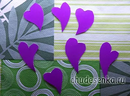 Ziua Îndrăgostiților - carte de mâini - chudesenka - site-ul pentru copii și părinți (Valentine) Ziua Îndrăgostiților - Card cu propriile mâini - chudesenka - site pentru copii și părinți