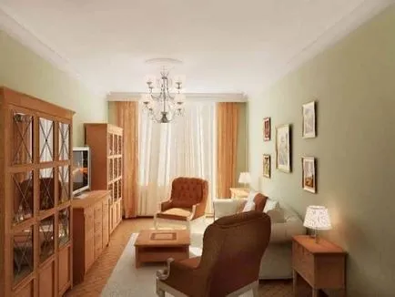 apartament cu o cameră de design 2 în Hrușciov - interior fotografie