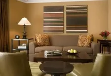 Proiectarea pereților în imaginea de interior camera de zi face, de accent sau întuneric piatră, gol, pictura lui