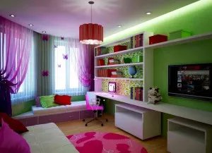 cameră de zi și dormitor de design într-o singură cameră zonarea corespunzătoare