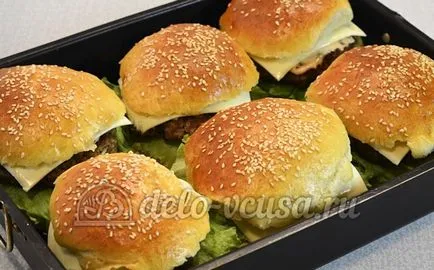 Homemade pas cu pas reteta cheeseburger (23 poze) (cheeseburger de casă) Homemade pas cu pas reteta cheeseburger (23 poze)