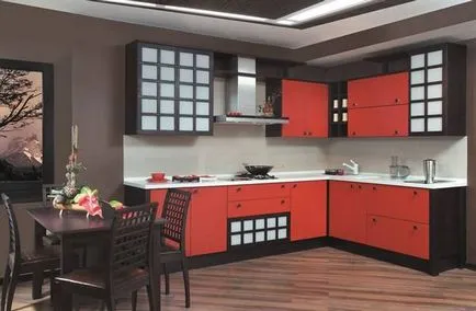 Proiectare bucătărie roșu 33 de idei și fotografii de interior, mobilier și decor luminos (fotografii) Proiectare bucătărie roșu 33 de idei și fotografii de interioare luminoase, mobilier, decor