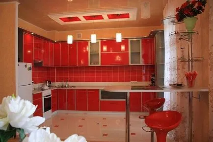 Proiectare bucătărie roșu 33 de idei și fotografii de interior, mobilier și decor luminos (idei) Proiectare bucătărie roșu 33 de idei și fotografii de interioare luminoase, mobilier, decor