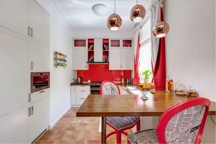Proiectare bucătărie roșu 33 de idei și fotografii de interior, mobilier și decor luminos (fotografii) Proiectare bucătărie roșu 33 de idei și fotografii de interioare luminoase, mobilier, decor