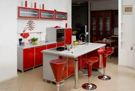 Design de bucătării roșu 33 de idei luminoase și fotografii de interior, mobilier, decorațiuni interioare (proiectare) Proiectare bucătărie roșu 33 de idei și fotografii de interioare luminoase, mobilier, decor