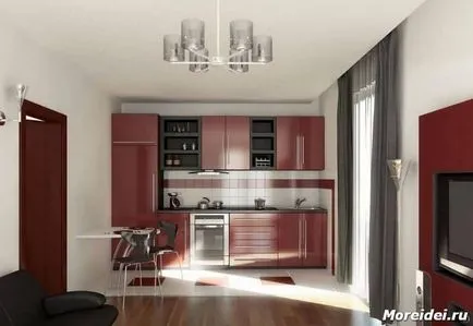 Design de bucătărie cu două ferestre - 7 exemple (proiectare) Design de bucătărie cu două ferestre - 7 exemple