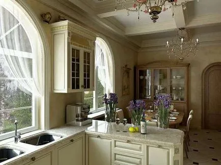 Design de bucătărie într-un interior fotografie casă de țară, bucatarie, living, bucatarie frumos, video (design de bucătărie într-o fotografie casă de țară) de viață Design de bucătărie într-o casă de țară interior fotografie, bucatarie, living, frumos bucătărie-sufragerie, video
