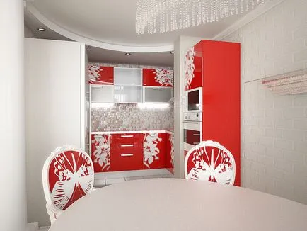 Design de bucătării roșu 33 de idei luminoase și fotografii de interior, mobilier și decor (luminos) Proiectare bucătărie roșu 33 de idei și fotografii de interioare luminoase, mobilier, decor