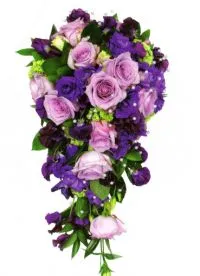 Purpuriu buchet de mireasa