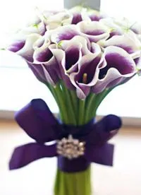 Purpuriu buchet de mireasa
