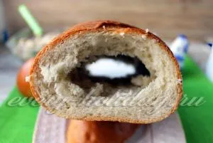 Loaf umplute cu reteta de conserve de pește cu fotografie (ou) Loaf umplute cu reteta de conserve de pește, cu o fotografie