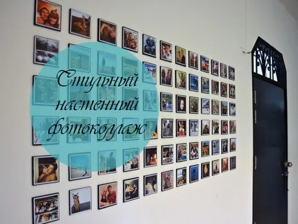 colaj foto pe perete, cu mâinile sale o clasă de master cu fotografii