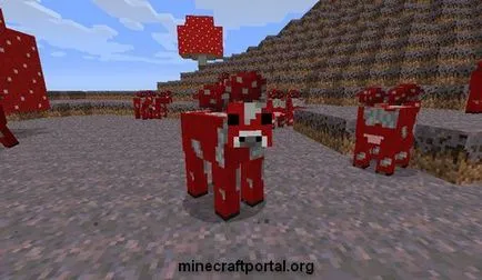 Ciuperci de vacă în Minecraft
