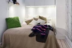 Idei repararea zonare dormitor mic, fotografie alegerea de design și aspect, bine conceput
