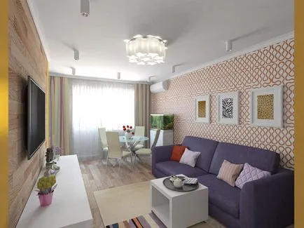 Idei dormitor opțiuni de reparații și design interior apartament cu 2 camere Hrușciov fără (variante) Idei repararea opțiuni apartament cu un dormitor și design interior 2 camere Hrușciov fără