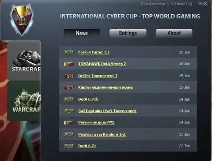 Iccup lansator - ultima versiune - programul de DOTA (DOTA) - programul warcraft 3