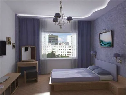 Idei repararea zonare dormitor mic, fotografie alegerea de design și aspect, bine conceput