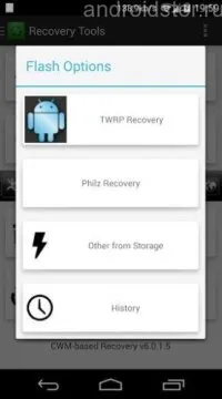 Instrucțiuni cu privire la modul de a coase prin instalația de recuperare a firmware-ului Android folosind un computer