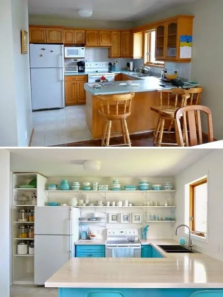 Interior unei case private înainte și după - 40 camere foto