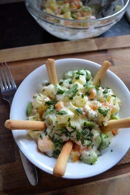 Cât de repede salata - reteta clasica (fotografii, video)