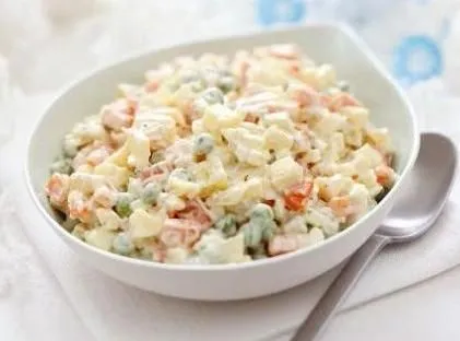 Cât de repede salata - reteta clasica (fotografii, video)