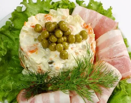Cât de repede salata - reteta clasica (fotografii, video)
