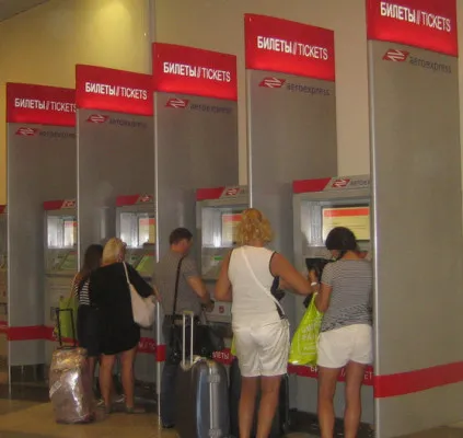 Cum să obțineți și du-te de la aeroportul Domodedovo din tren Sheremetyevo Aeroexpress și cu autobuzul (DME) Cum să obțineți și du-te de la aeroportul Domodedovo din tren Sheremetyevo Aeroexpress și autobuz