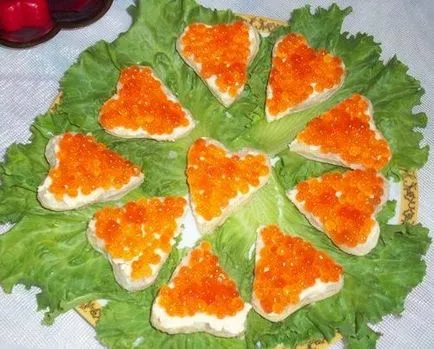 Cât de frumos și original Se servesc caviar
