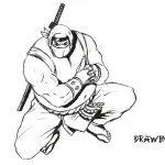 Cum să atragă Ninja Turtles (Ninja) Cum de a desena o broască țestoasă ninja