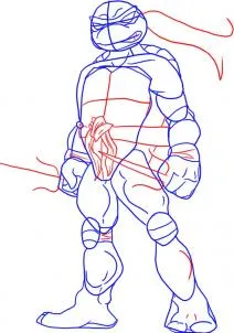 Cum să atragă Ninja Turtles (Ninja) Cum să atragă un ninja broască țestoasă