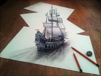 Cum de a desena un desen 3D pe hârtie cu un creion în etape - imagini și desene pe desktop
