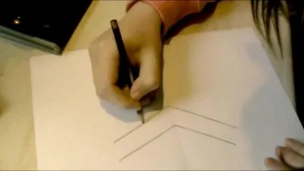Cum de a desena desen creion 3D pe hârtie