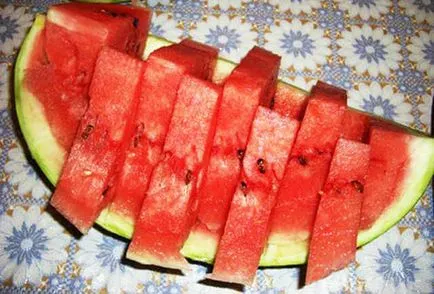 Cum să taie un pepene - casa frumoasa (taietura) Cum să taie un pepene - acasă frumos