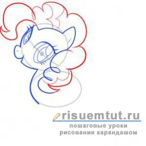 Cum de a desena un ponei Pinkie Pie de la „Prietenia - este un miracol“, treptat, creion - desena aici