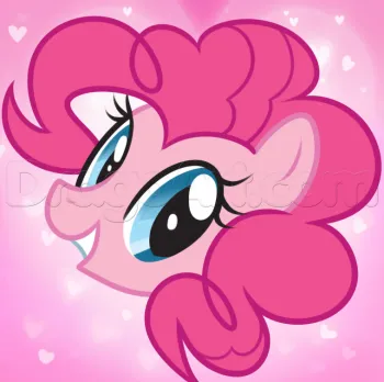 Cum de a desena un ponei Pinkie Pie etape creion