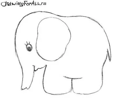 Cum de a desena un elefant pentru incepatori (elefant) Cum de a desena un elefant pentru incepatori