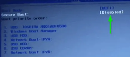Cum se dezactivează securizat de boot în notebook-uri BIOS (BIOS, secțiunea deschisă) Cum se dezactivează securizat de boot în BIOS-ul laptop