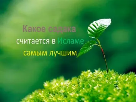 Ce sadaqah în Islam este considerat cel mai bun, Islamul în Daghestan