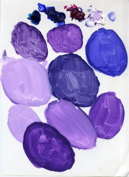 Cum să obțineți culoarea violet a secretelor de vopsele de culoare (vopsele) Cum să obțineți culoarea violet a secretelor de cerneluri de culoare