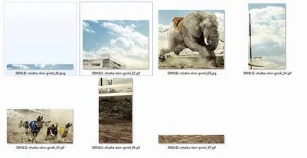 Cum se taie în bucăți imaginea în Adobe Photoshop, ferestre alb
