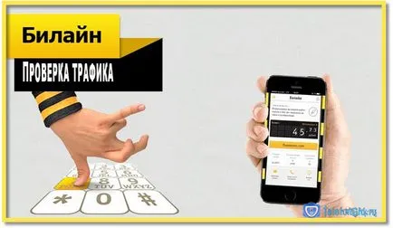 Cum de a verifica traficul pe Beeline cu telefonul și modem
