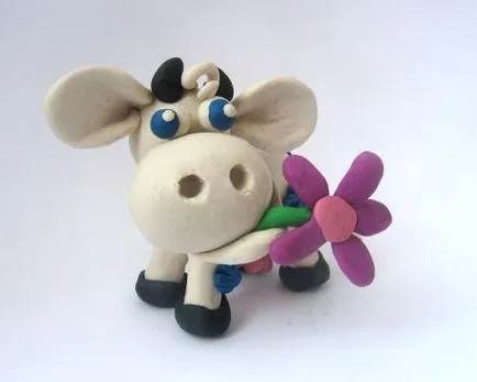 Cum sa faci o vaca din plastilină (vaca) Cum sa faci o vaca din plastilină