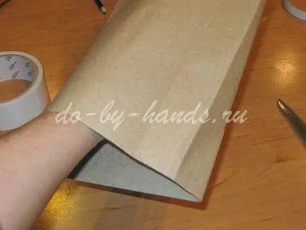 Cum de a face o pungă de hârtie kraft cu mâinile - clasa maestru de o pungă de hârtie (cum să facă un pachet de hârtie Kraft cu mâinile) Cum de a face o pungă de hârtie kraft, cu propriile lor mâini - o pungă de hârtie master-class