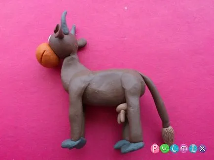 Ca etape plastilină de vaca orb