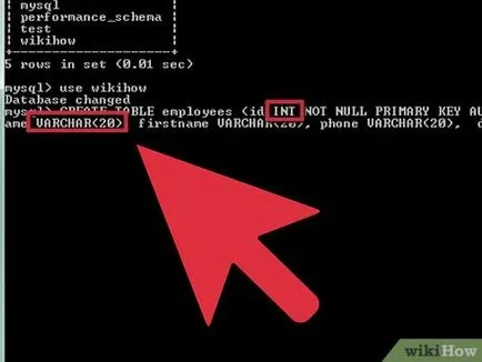 Cum de a crea un tabel în MySQL