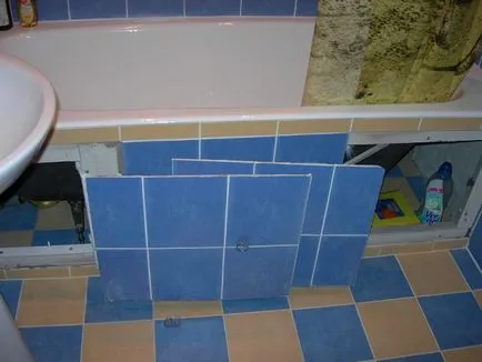 Cum se setează ecranul sub baie cu mâinile