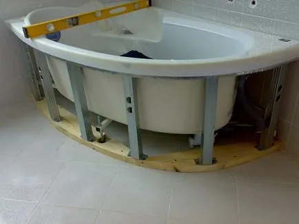 Cum se setează ecranul la o baie de pași pentru instalarea diferitelor tipuri de structuri