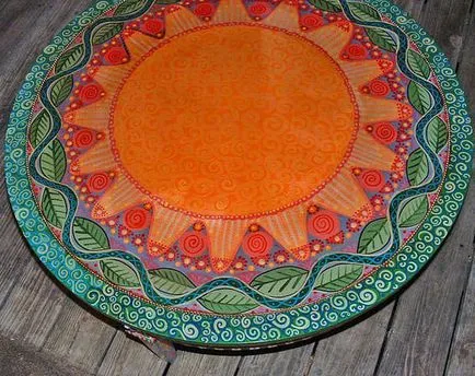 Cum de a decora un tabel cu restaurarea lui mâini, modul de a face decoratiuni, decupaj, pictura, fotografie,