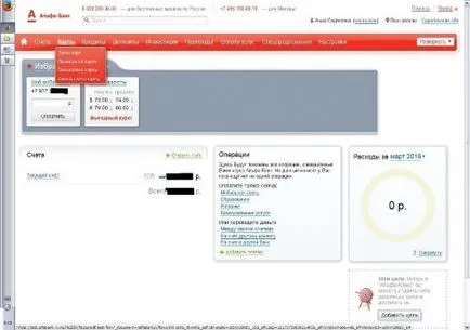 Cum pot găsi un card de echilibru Alpha Bank prin Internet